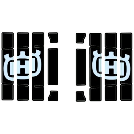 Kit d'autocollants pour grille de protection de radiateur 