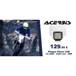 Plaque-Phare avec Led ACERBIS pour Husqvarna TE/FE 2017 à 2020.