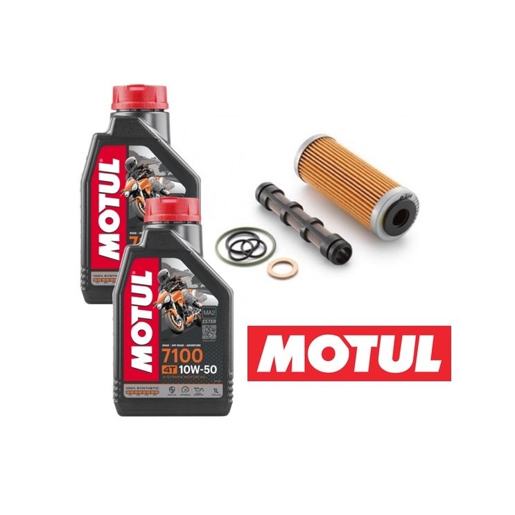 Pack vidange MOTUL 7100 10W50 pour 250/350 FE/FC 4 Temps 2014 à 2021