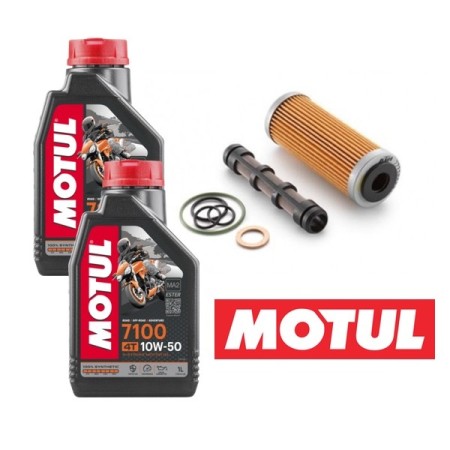 Pack vidange MOTUL 7100 10W50 pour 250/350 FE/FC 4 Temps 2014 à 2021