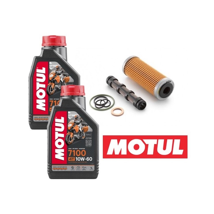 Pack vidange MOTUL Husqvarna 450 FE/FC 4 Temps 2017 à 2021 - 10W60