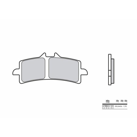 Plaquettes de frein BREMBO route métal fritté NUDA 900 2012 - 2014