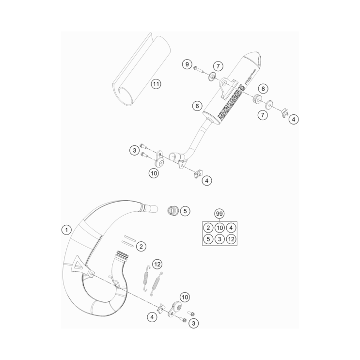 Echappement HUSQVARNA 50 TC 2023
