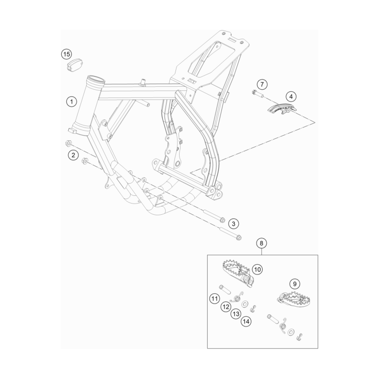 Cadre HUSQVARNA 50 TC 2023