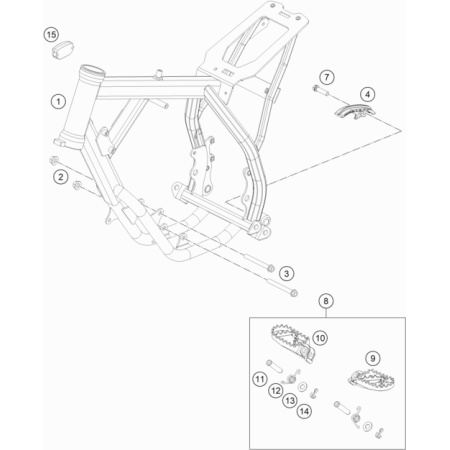 Cadre HUSQVARNA 50 TC 2023