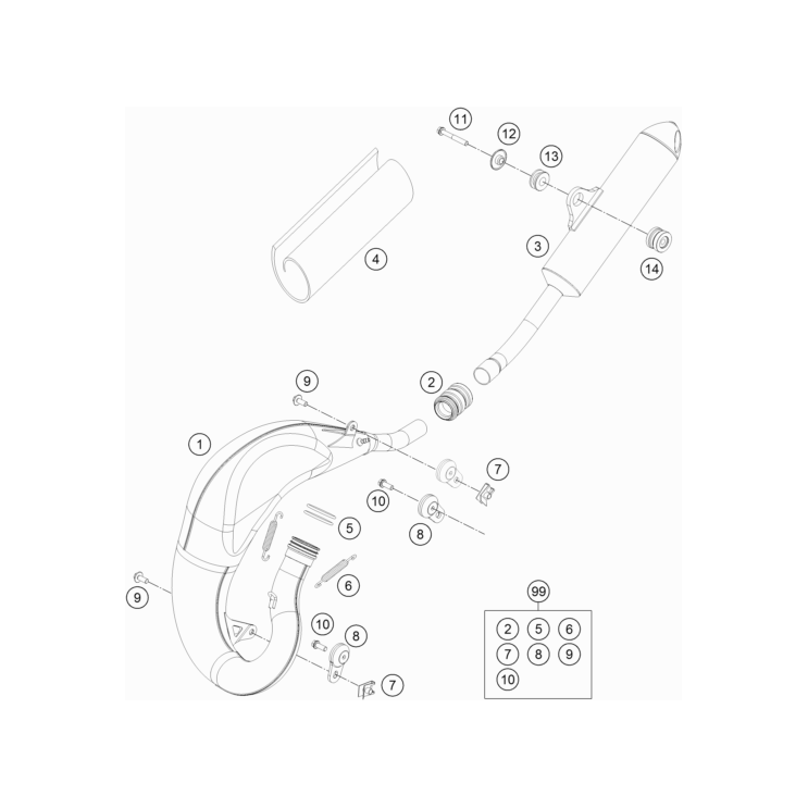 Echappement HUSQVARNA 65 TC 2023