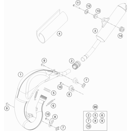 Echappement HUSQVARNA 65 TC...