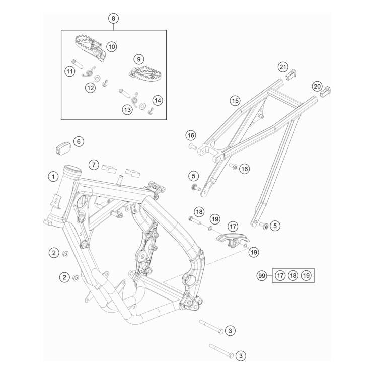 Cadre HUSQVARNA 65 TC 2023