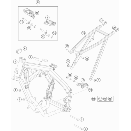 Cadre HUSQVARNA 65 TC 2023