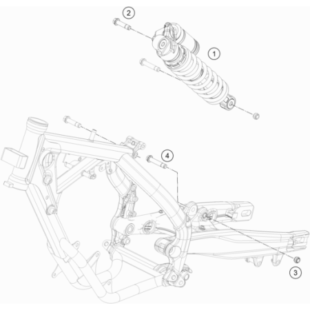 Amortisseur HUSQVARNA 65 TC...