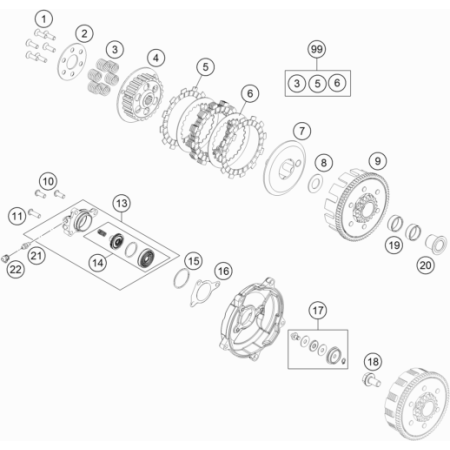 Embrayage HUSQVARNA 65 TC 2023