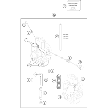 Carburateur HUSQVARNA 65 TC...