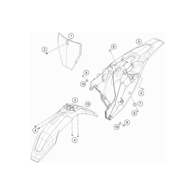 Garde boue, plaque phare 85 TC 2023