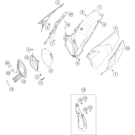 Filtre à air HUSQVARNA 250...