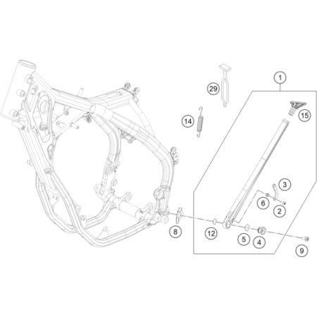 Béquille latérale HUSQVARNA...