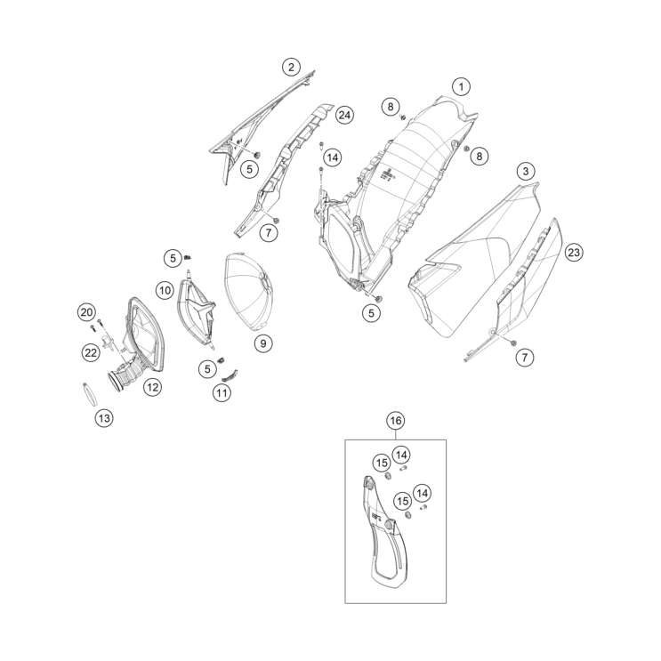 Filtre à air HUSQVARNA 300 TE 2023