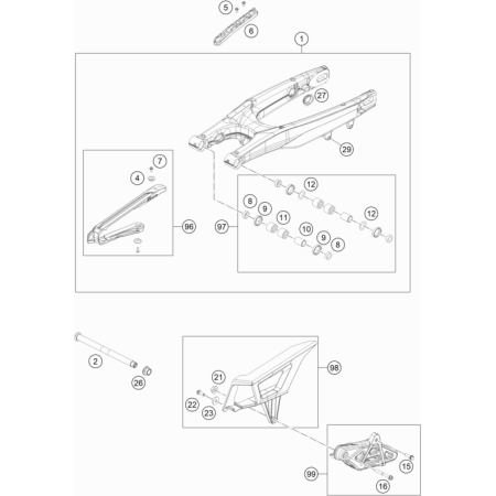 Bras oscillant HUSQVARNA...