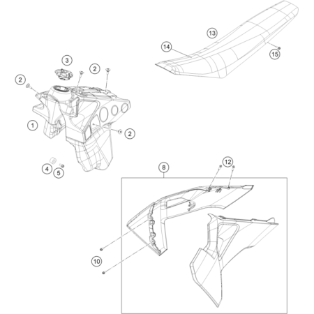 Réservoir HUSQVARNA 250 FE...