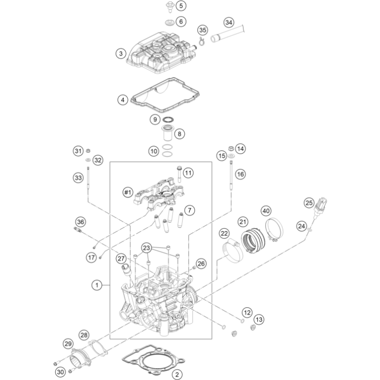 Culasse HUSQVARNA 250 FE 2023