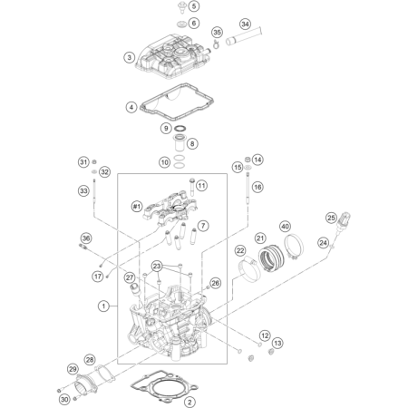 Culasse HUSQVARNA 250 FE 2023