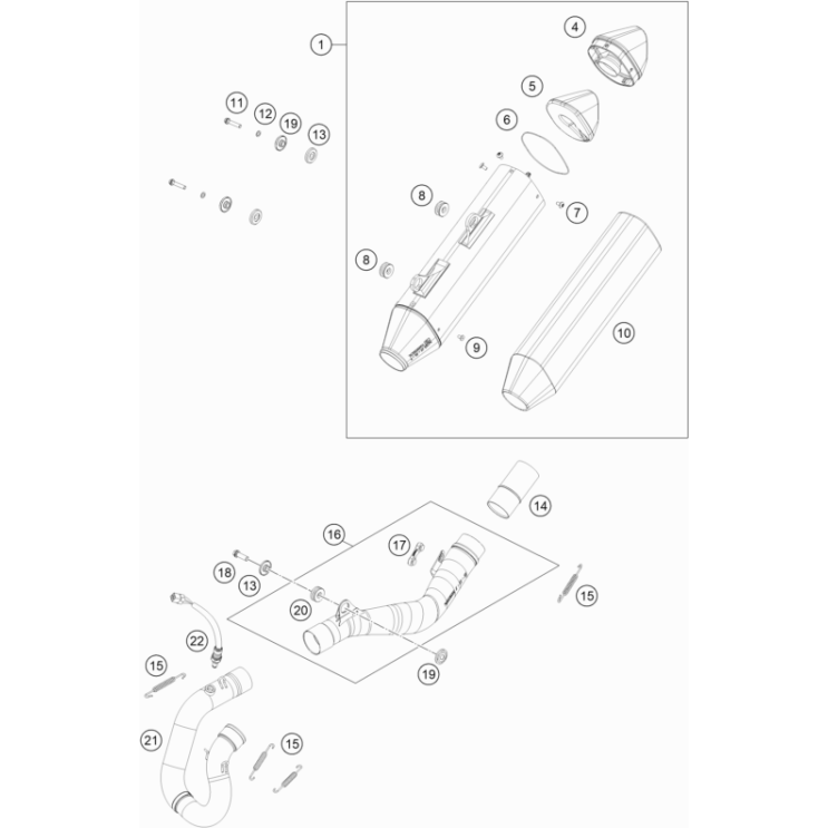 Echappement HUSQVARNA 250 FE 2023