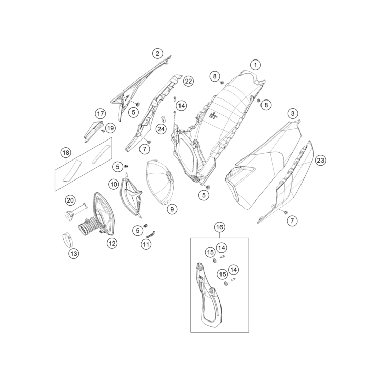 Filtre à air HUSQVARNA 350 FE 2023