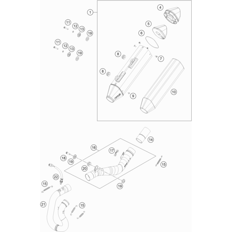 Echappement HUSQVARNA 350 FE 2023