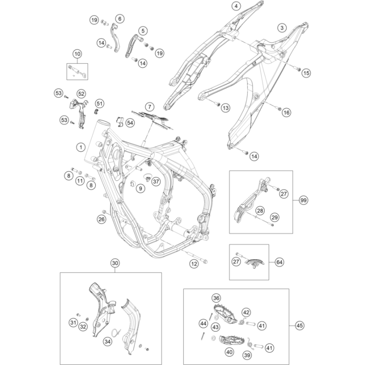 Cadre HUSQVARNA 350 FE 2023
