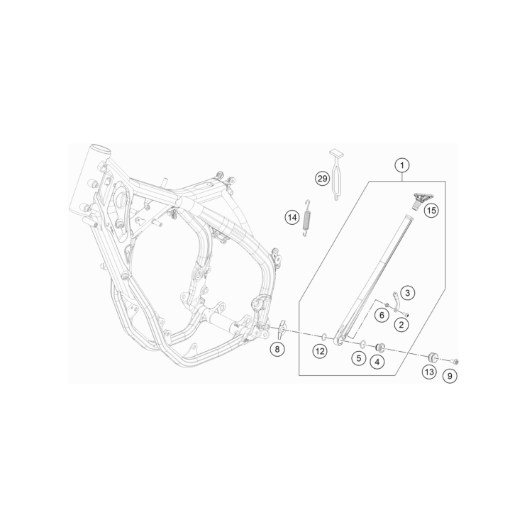 Béquille latérale HUSQVARNA 350 FE 2023
