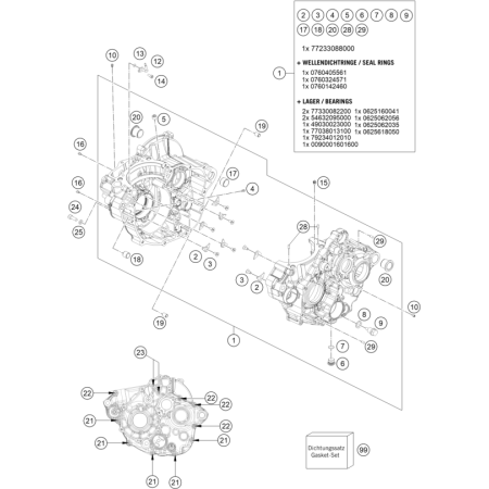 Carter moteur HUSQVARNA 350...