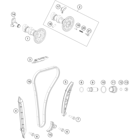 Distribution HUSQVARNA 350...