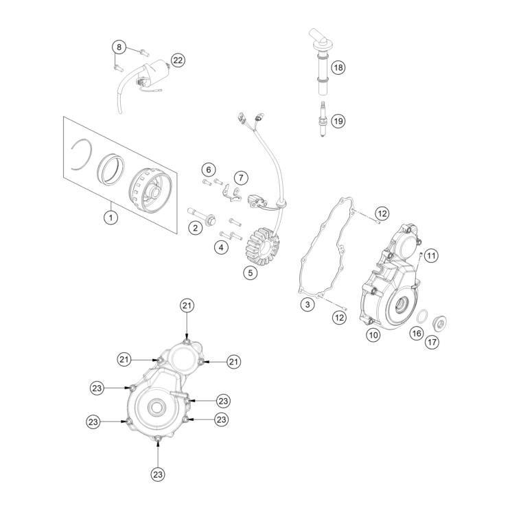 Système d'allumage HUSQVARNA 350 FE 2023