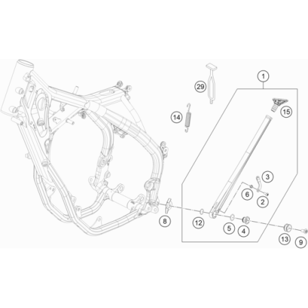 Béquille latérale HVA 450...