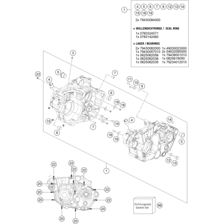 Carter moteur HVA 450 FE 2023