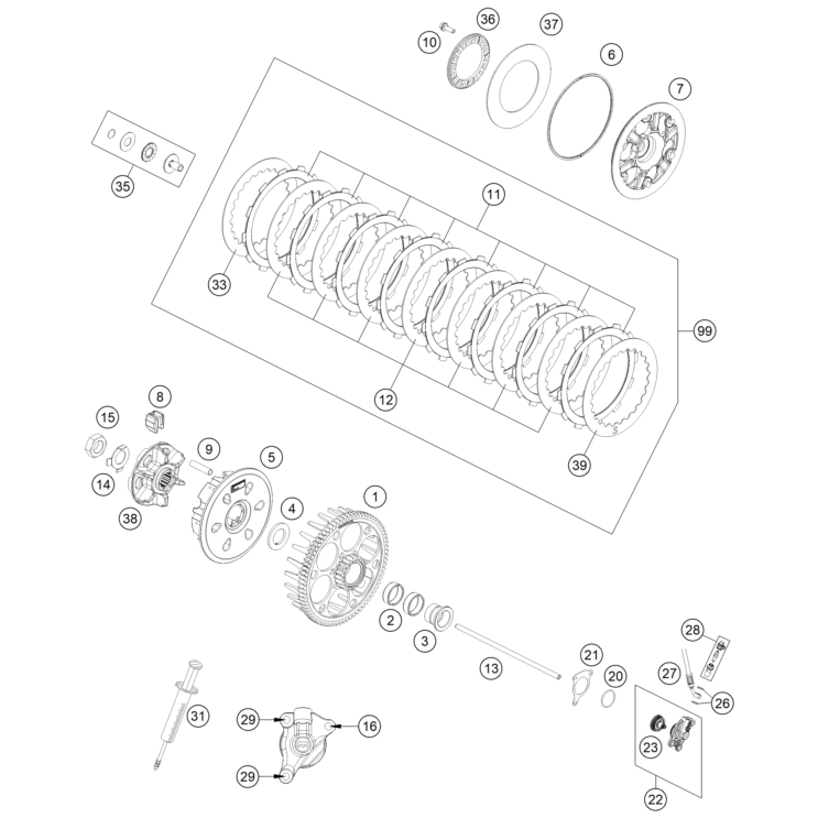 Embrayage HUSQVARNA 501 FE 2023