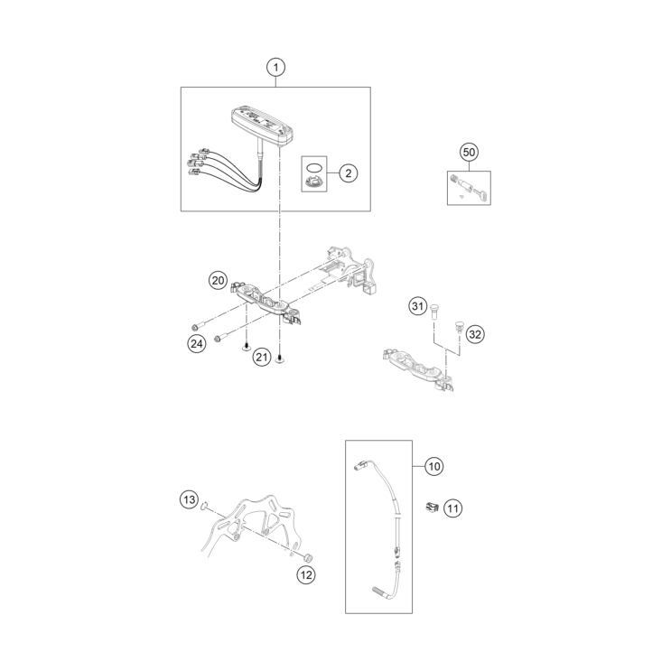Compteur,serrure HUSQVARNA 501 FE 2023