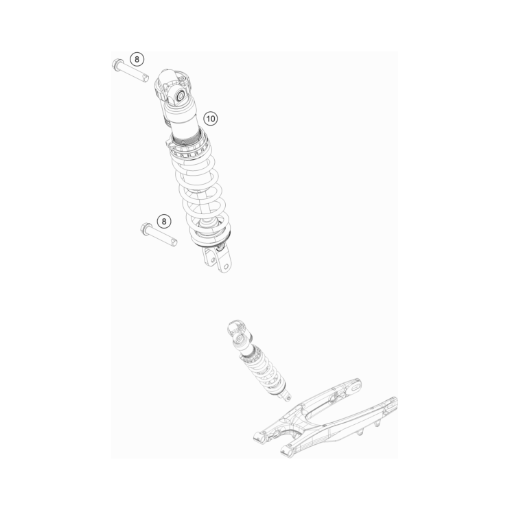 Amortisseur HUSQVARNA  501 FE 2023