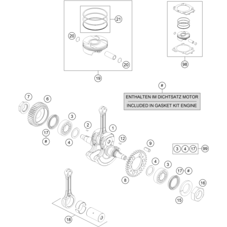 Embiellage piston HUSQVARNA...