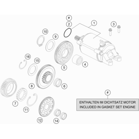 Démarreur HUSQVARNA 701 SM...