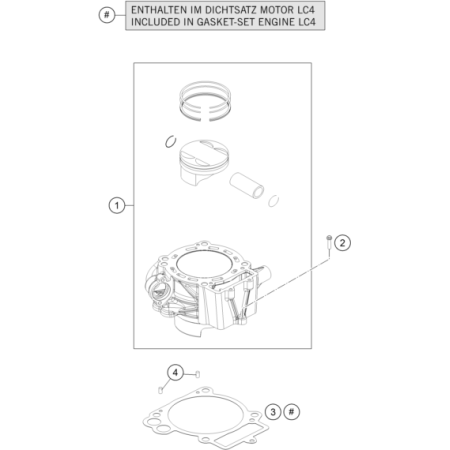 Cylindre HUSQVARNA 701 SM 2022