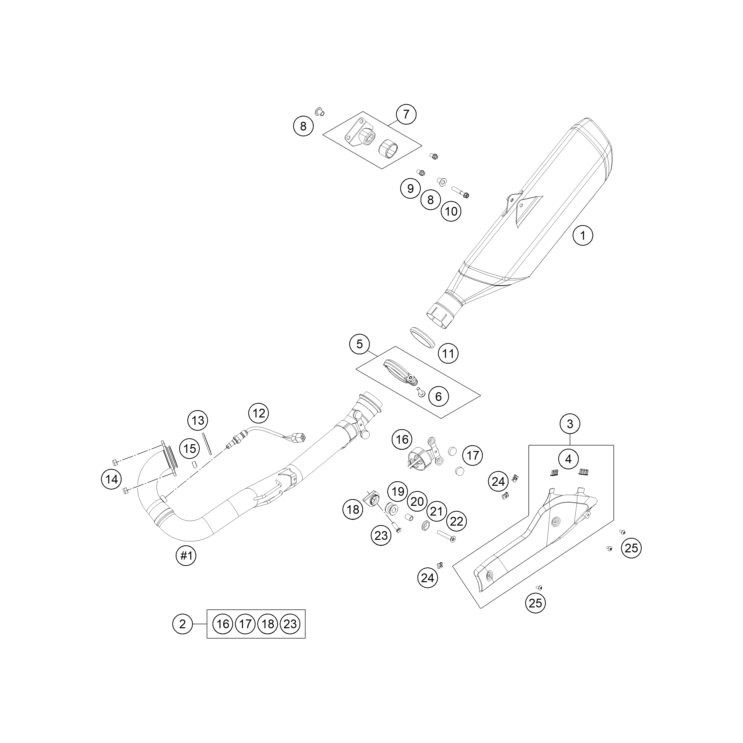 Echappement HUSQVARNA 701 SM 2022