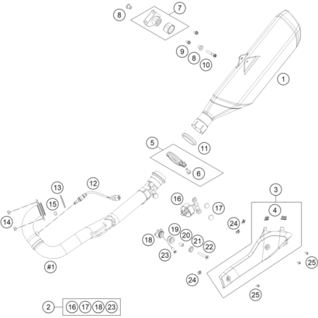 Echappement HUSQVARNA 701...