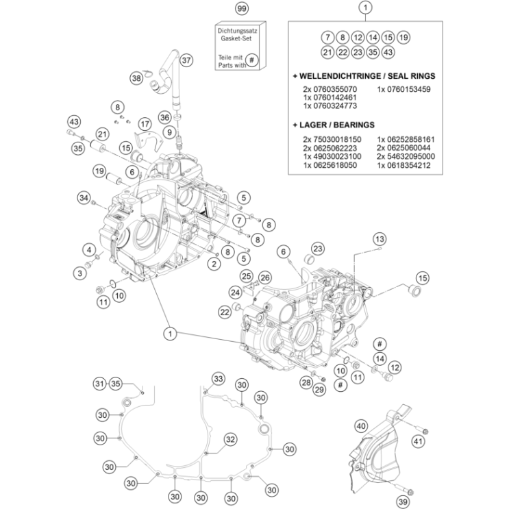 Carter moteur HUSQVARNA 701 Enduro 2022