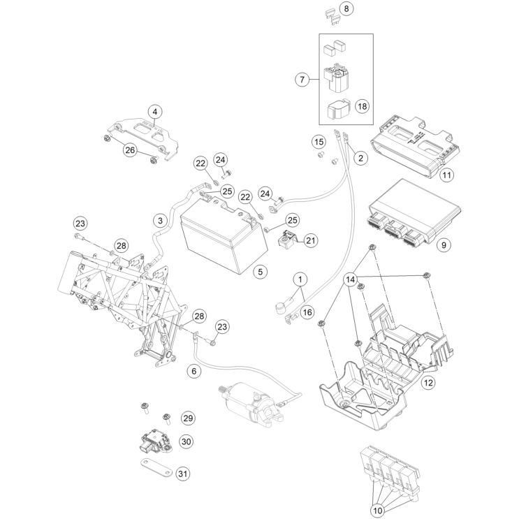Batterie HUSQVARNA 701 Enduro 2022