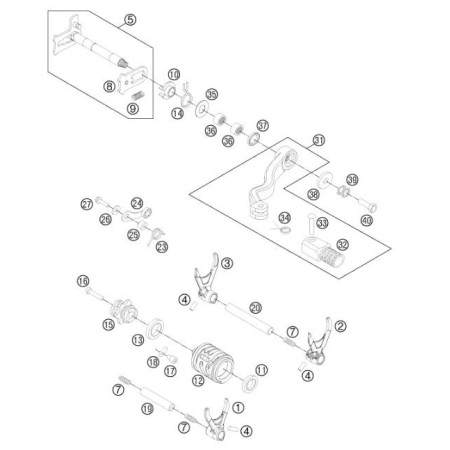 Mecanisme de selection HVA 250 TE 2014