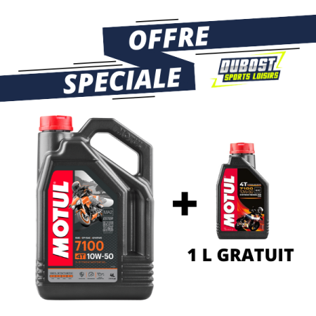 OFFRE SPECIALE : MOTUL 7100 10W50 4L + 1 LITRE GRATUIT