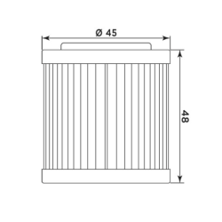 Filtre à huile MEIWA Pour HVA 610 TE-SM 1992 à 2010