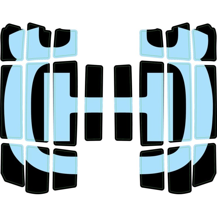 RADIATOR PROTECTION GRILL STICKER KIT