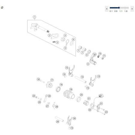 Mecanisme de selection HVA 350 FE 2023
