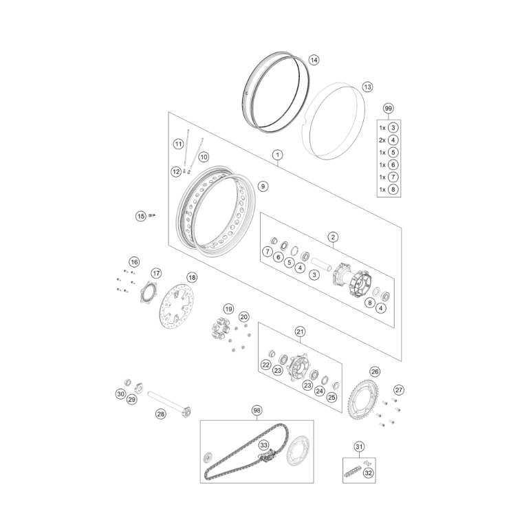 ROUE ARRIERE 901 NORDEN 2022